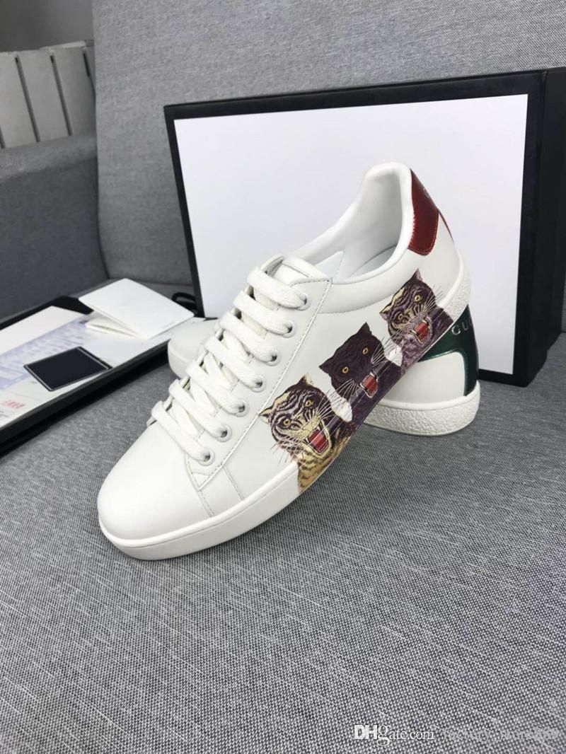 men's rhyton leather sneaker with tigers