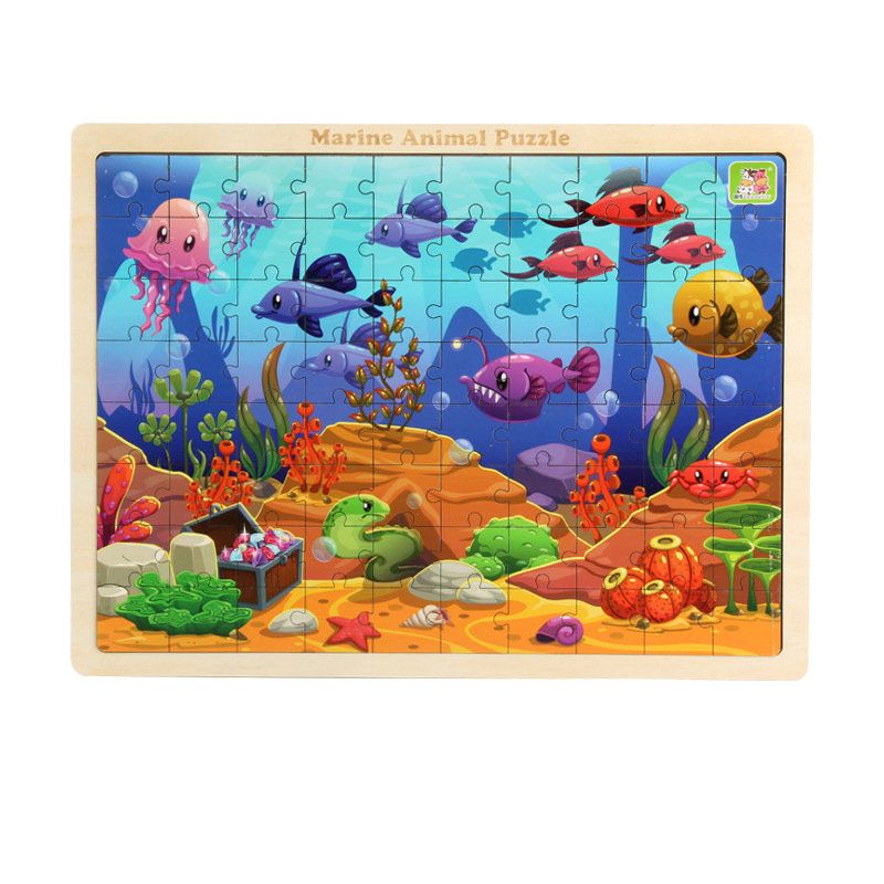 wooden forest animals