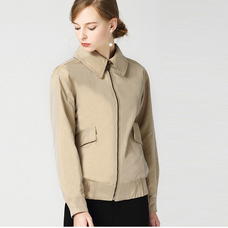 short khaki jacket