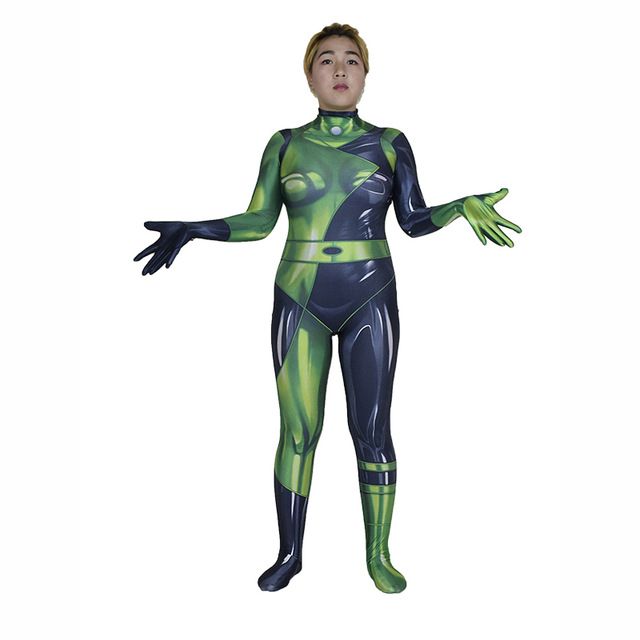 3d Print Movie Kim Possible Female Shego Costume Super Villain Halloween Lycra Spandex Cosplay Shego Tight Body Suit Adult Halloween Costumes Plus Size Halloween Costumes From Heroscostumes 29 45 Dhgate Com