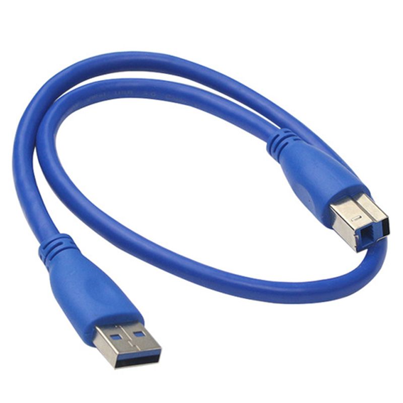 Cable USB 3.0 PARA IMPRESORA tipo A Macho-B Macho de 1 metro de largo en  negro 10.01.0801-BK