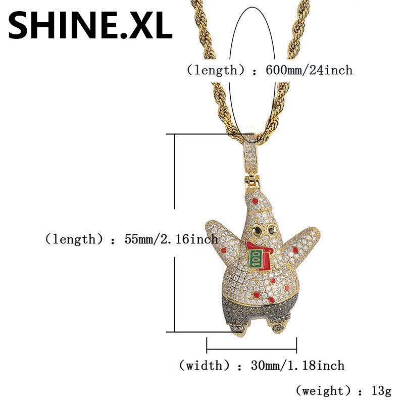 18K Gold Plated Cartoon Anime Character 