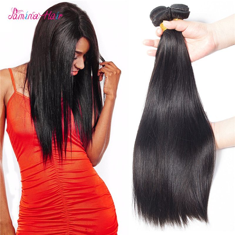 Pamina Bundles Malaysian Straight Hair Weaves 100 Human Hair