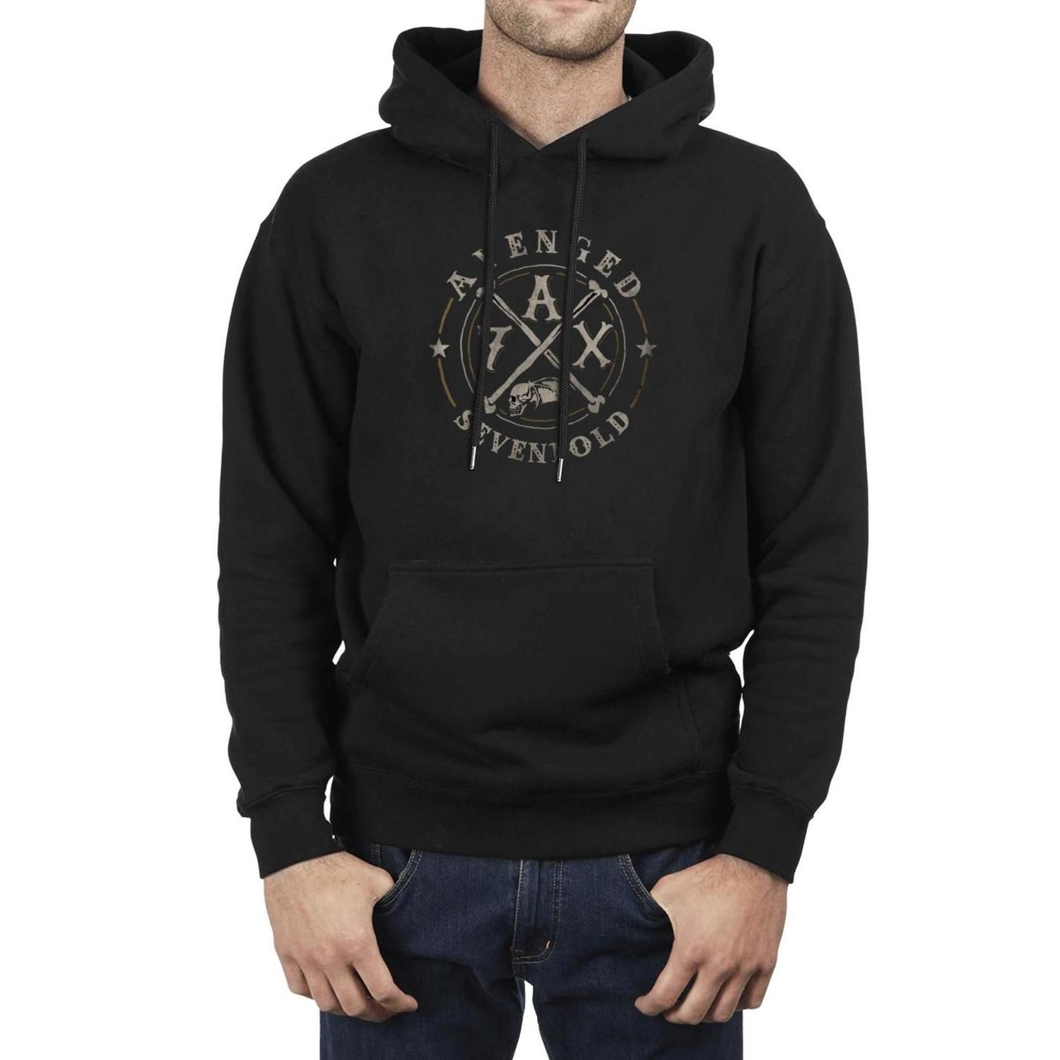 Compra Hombres Diseño Impresión Vengado Siete Veces Logotipo De A7X Negro  Suéter Sudaderas Con Capucha De La Vendimia Loca De Invierno Avenged  Sevenfold Estados Unidos De Rock M Barato | Entrega Rápida