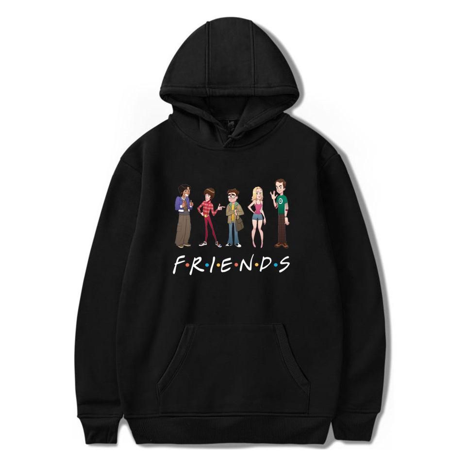 Compra Nuevo Llega Para Hombre Sudaderas De Diseño O Cuello De The Big Bang  Theory Amigos De Personaje De Dibujos Animados De Impresión Hombres De  Algodón De Manga Larga Con Capucha Los