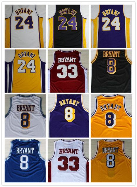 kobe bryant baseball jersey