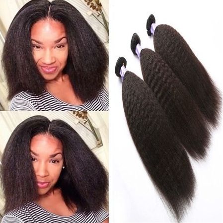 Kinky Straight Malaysian Human Hair Bundles Unprocessed Virgin