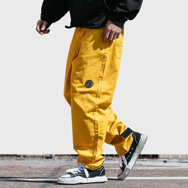 2020 Hip Hip Pant Streetwear Men Harajuku Cargo Pant Denim Baggy