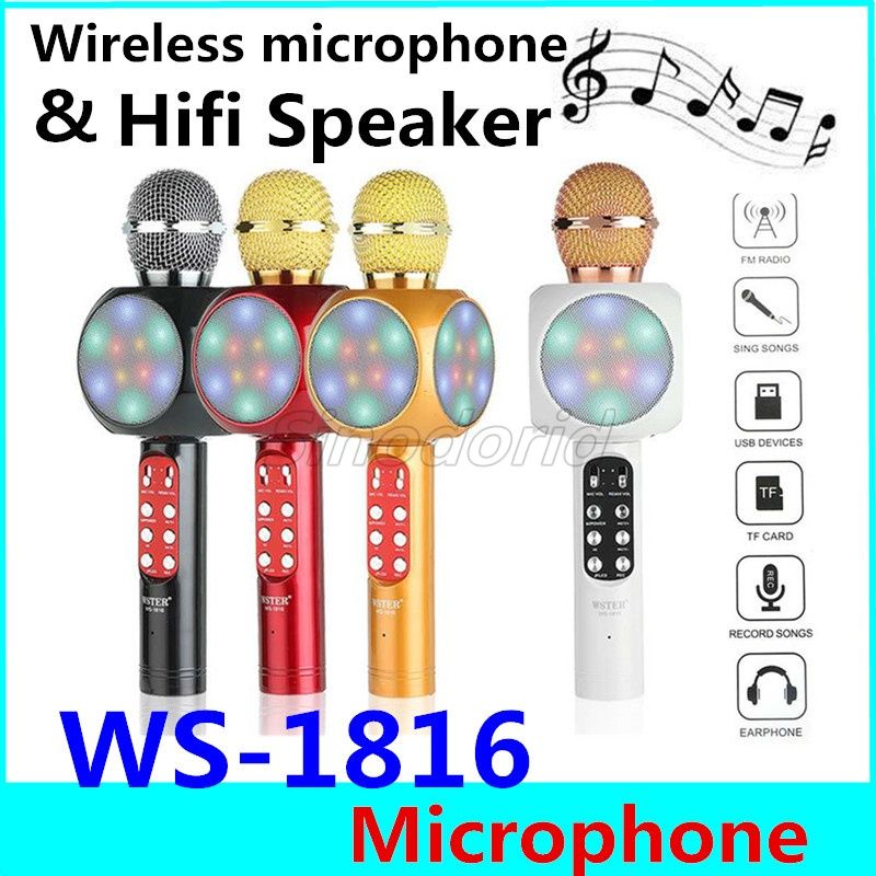 laser wireless speaker with led lights & fm radio