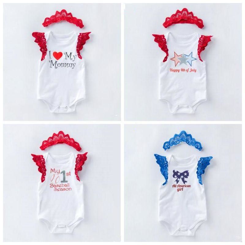 Baby Girls Cotton Bodysuits Sleeveless Romper Set/ with Hat