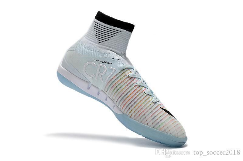 white cr7 soccer cleats