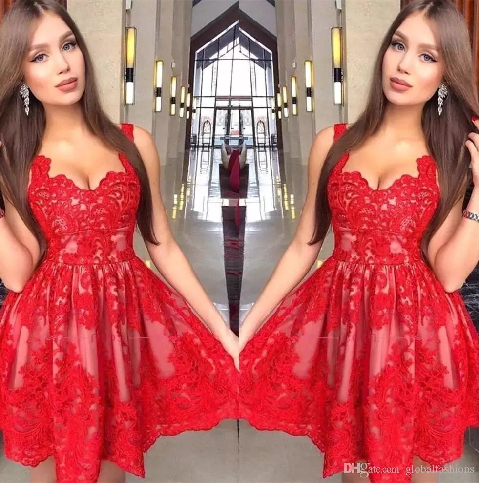 plus size red cocktail dresses cheap