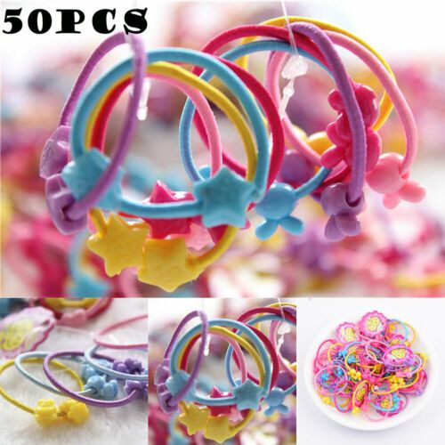 Elastic Rubber Hair Ties Band Rope Ponytail Holder Fashion Girl