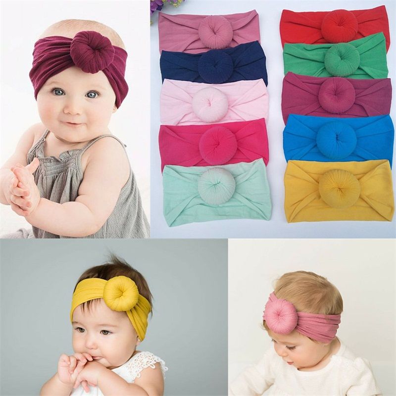 Compre Donut Diadema Para Bebe Nino Banda Para El Cabello Spandex Mantener Los Pelos Calientes Accesorios Moda Decorativa Color Solido Popular 3my D1 A 0 78 Del Ganlu1992 Dhgate Com