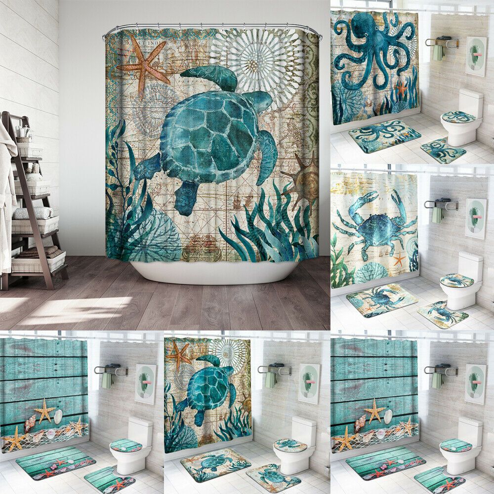 ocean themed bathroom mirror