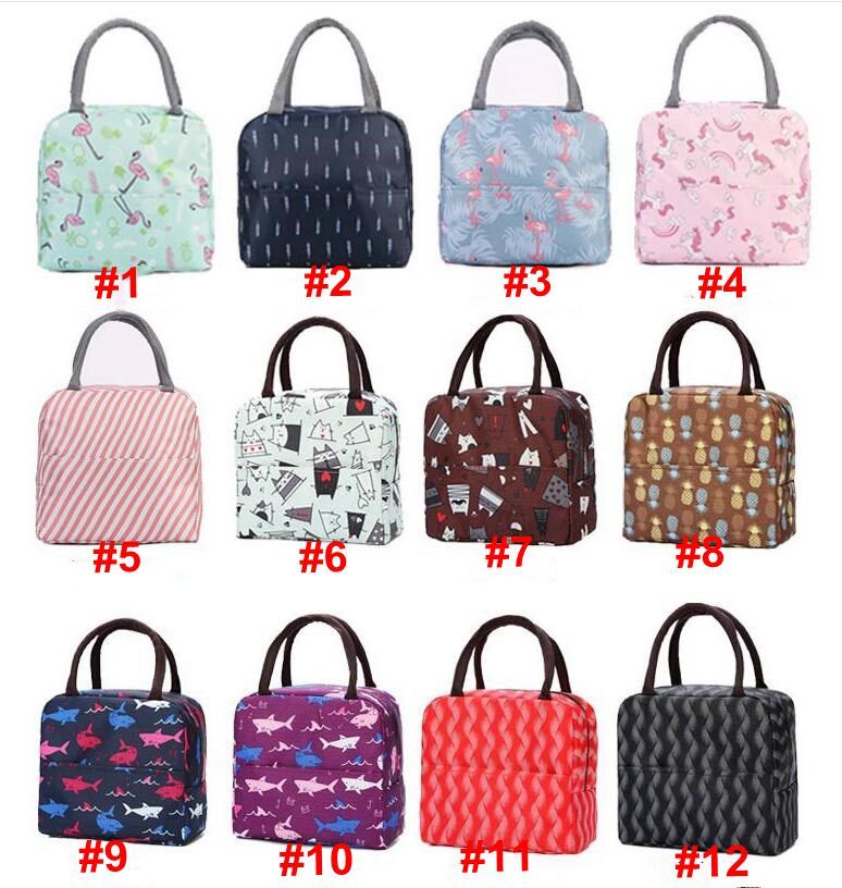 Insulated Portable Lunch Bag Thermal Tote Cooler Bags Womens Kids Picnic Food US 