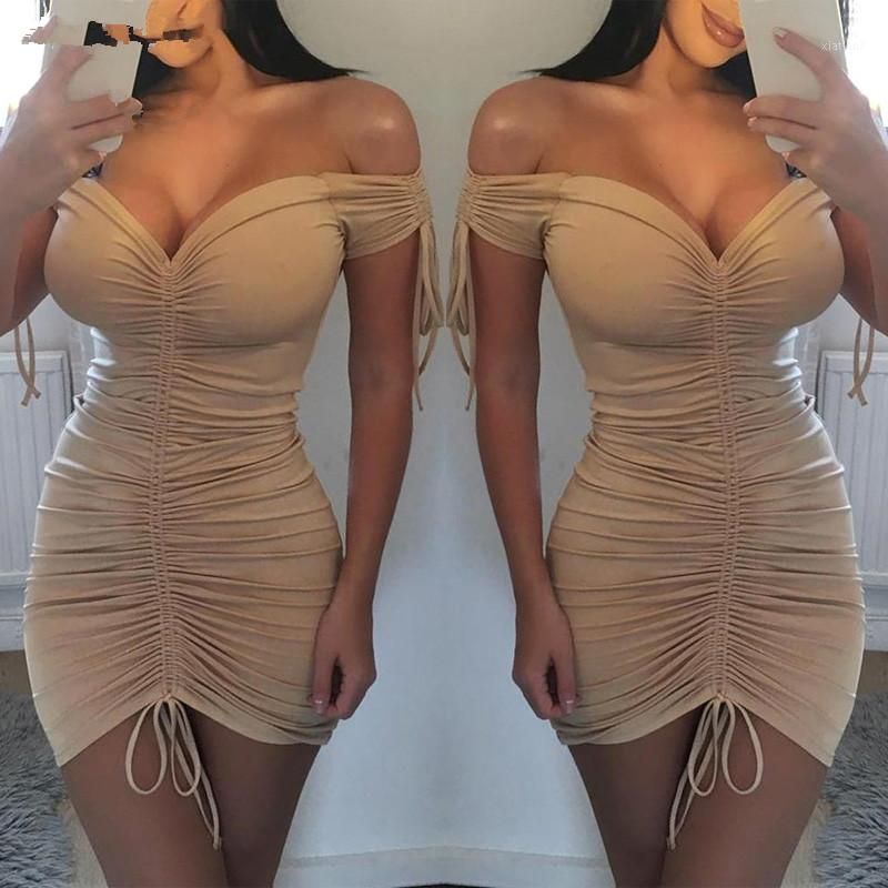 UK Women Bodycon Pencil Dress Ladies 