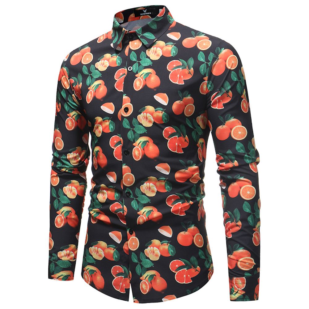 Fruit print shirt mens Clearance