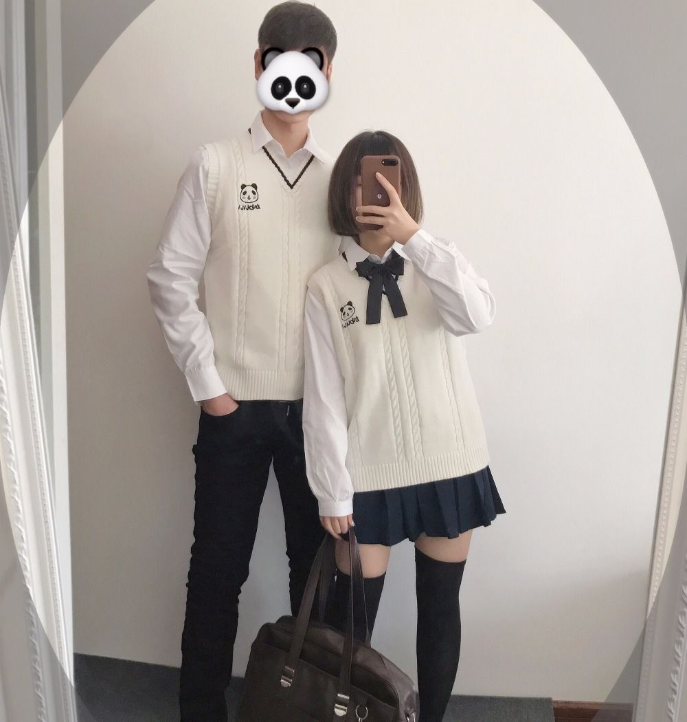 sweater panda couple