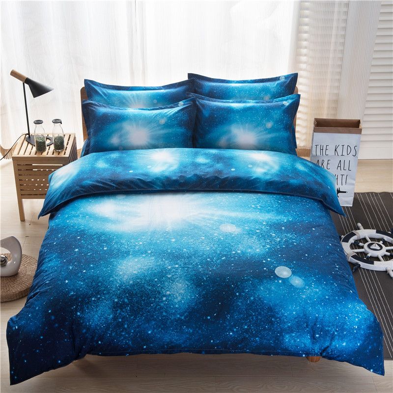 Night Duvet Cover Set Star Filled Dark Sky Bedding Sets Home
