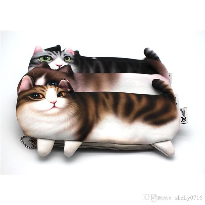 Acheter Pas Cher Emulation Cartoon Animaux Crayon Cas Kawaii Chats Doux Pencilcase Fournitures Scolaires Crayons Les Sacs De Papeterie Cadeau Pour Les Enfants Du 2 17 Fr Dhgate