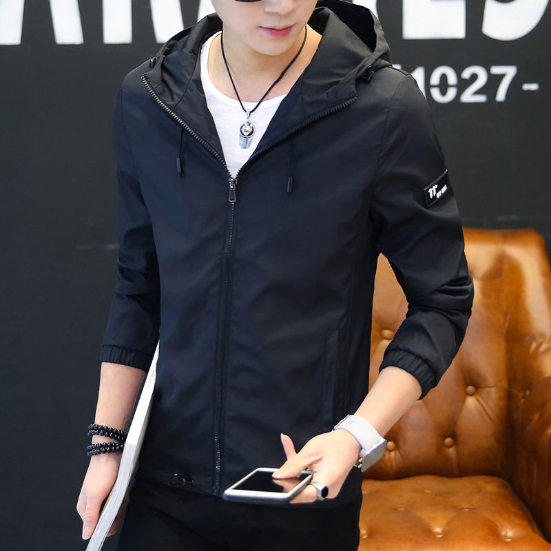 fashion korean style men's hoodie jacket