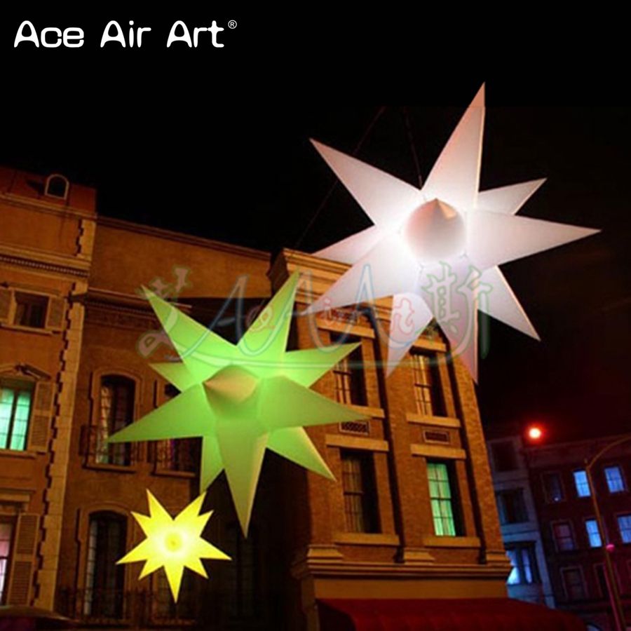 2019 Hanging Star Inflatable Bold Stars Led Lighting Ceiling Star For Wedding Stage Party Concert Pub From Aceairartgroup 361 81 Dhgate Com