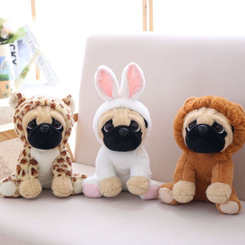 pug soft toy card factory
