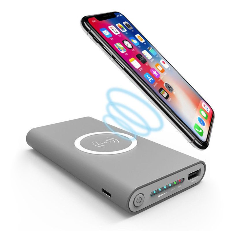 2020 Qi Power Bank Wireless Mobile Phone Charger For Iphone 8 X For Samsung S8 So On Wireless External Battery Pack From Powered 11 26 Dhgate Com