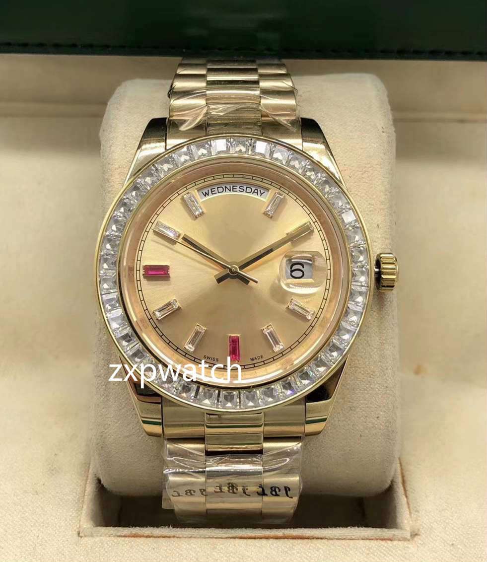 Day Date Gold Baguettes Diamond Bezel 