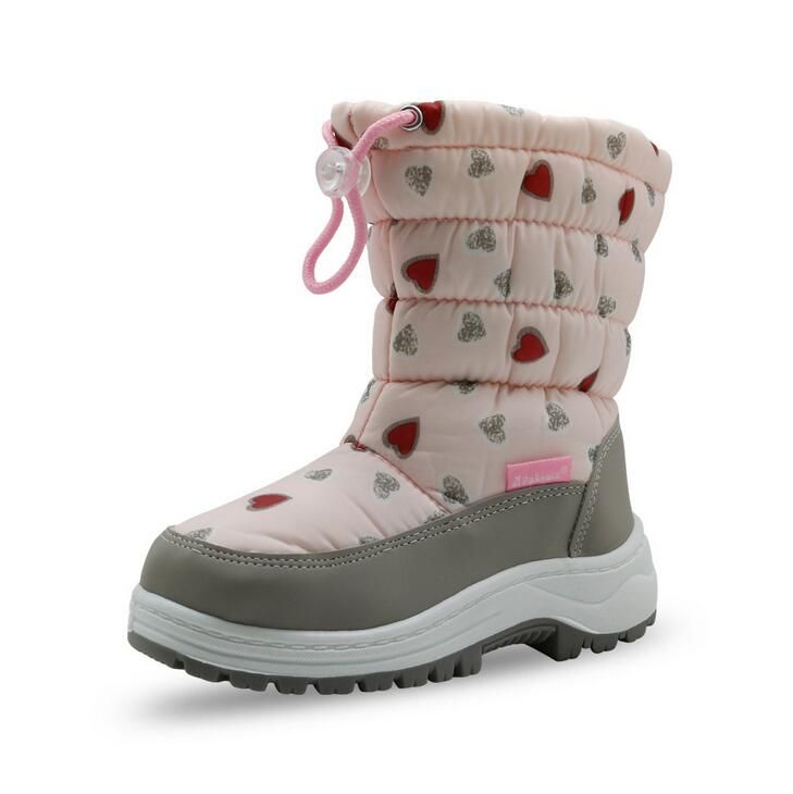 2018 Botas infantiles para niñas niños Botas de nieve Moda Casual impermeables para niñas Zapatos