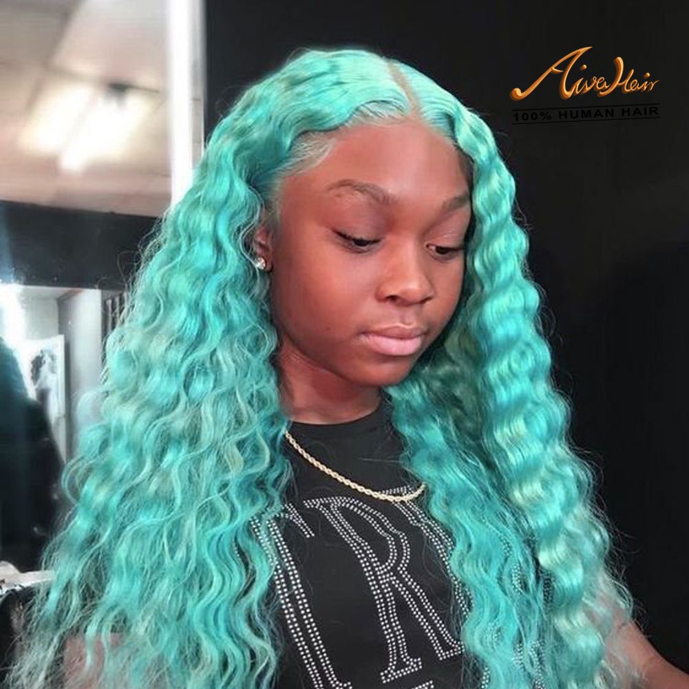 blue lacefront wig