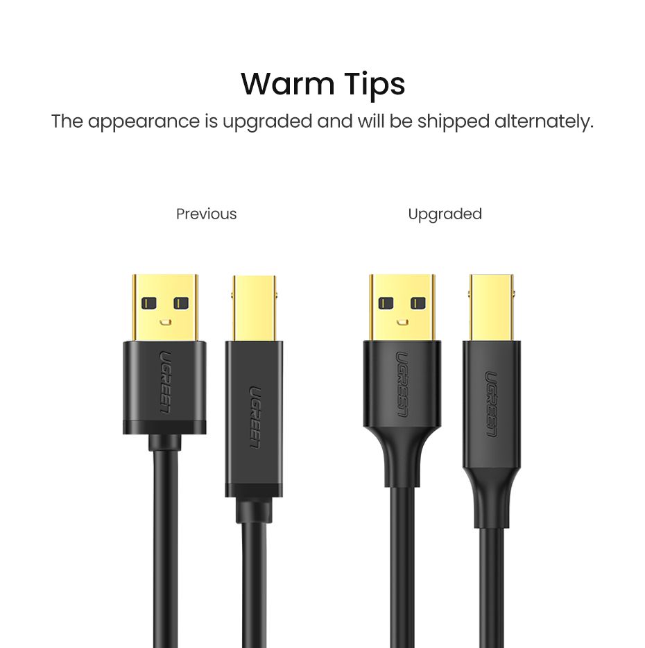 Caliente de la impresora Elemento USB tipo macho a un macho USB 3.0 2.0