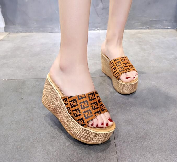 high heel cork wedges