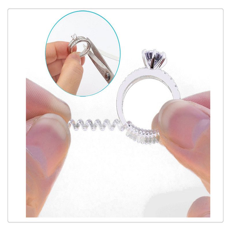 Espejo plástico 5.6 4cm Anillo giratorio Caja de anillo-Plata regula 