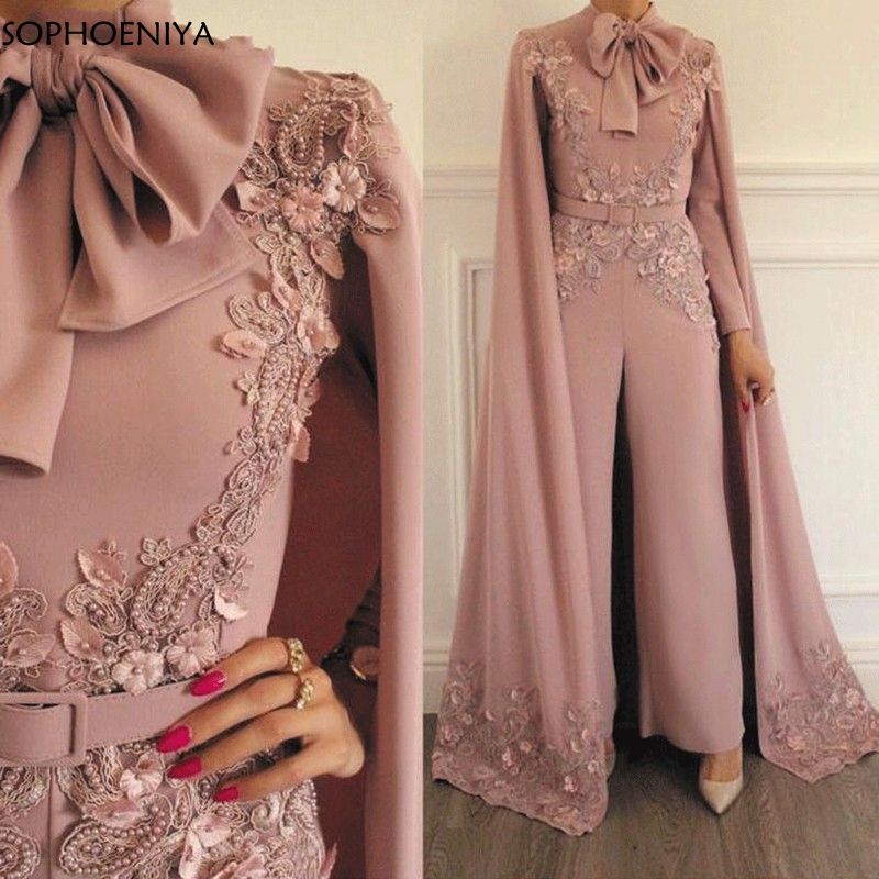 formal pink jumpsuit