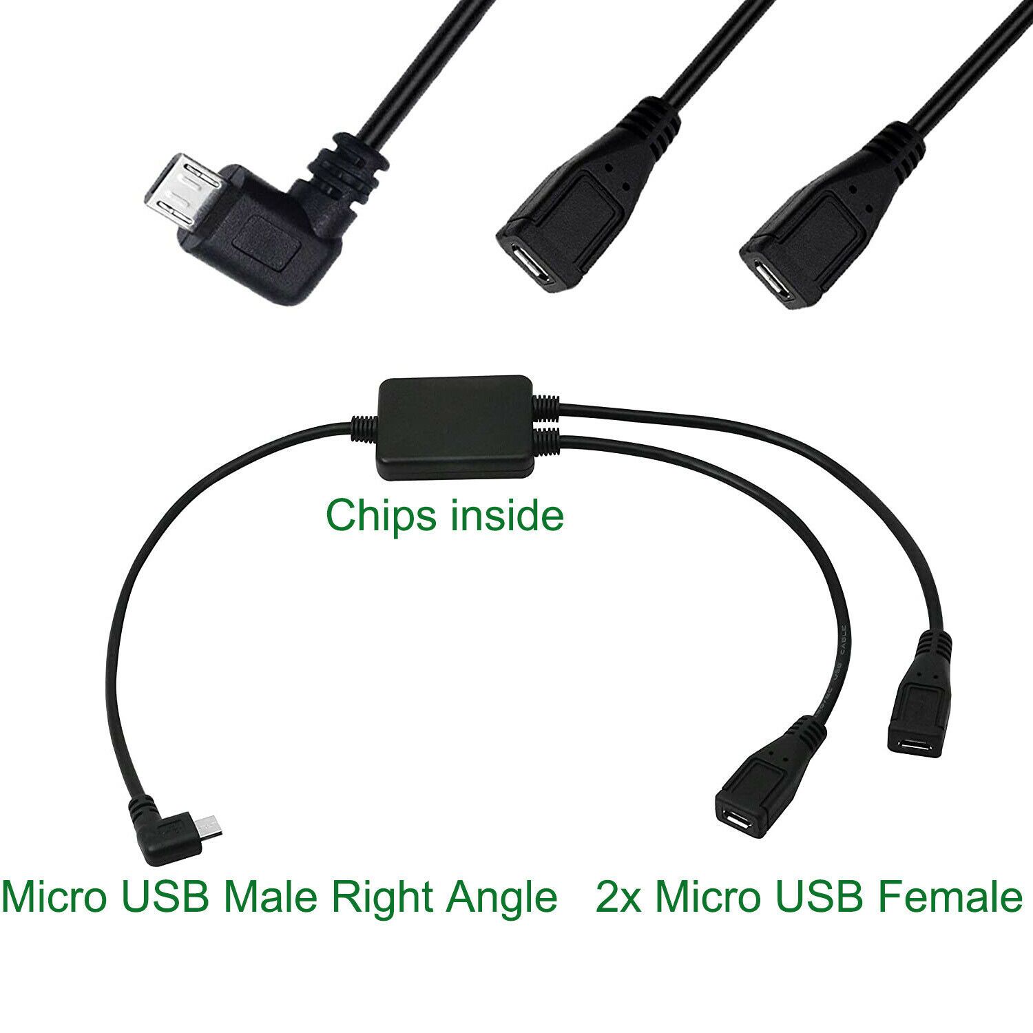 Micro Usb Otg Y Cable