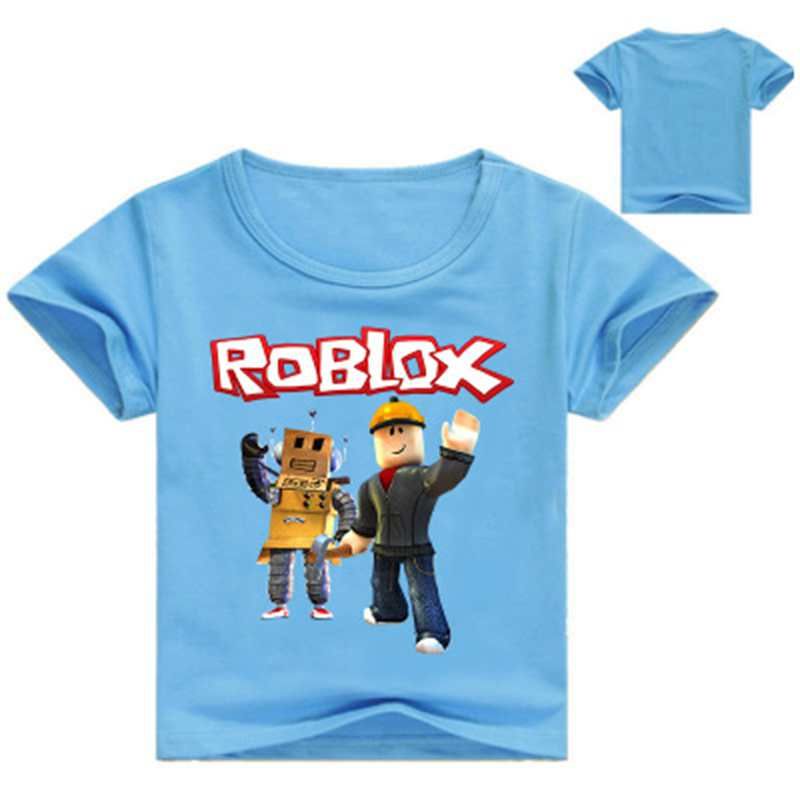 2020 Boys Girls Roblox Kids Cartoon Short Sleeve T Shirt Tops - 2019 boys girls roblox kids cartoon short sleeve t shirt tops casual childrens baby cotton tee summer sports clothing party costumes from azxt99888