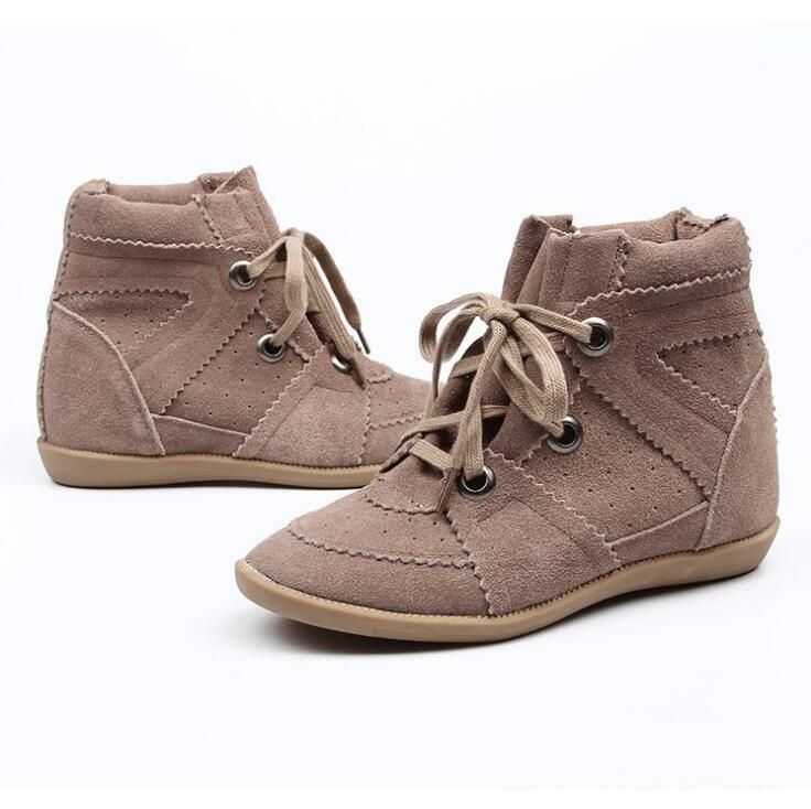 wedge sneakers lace up