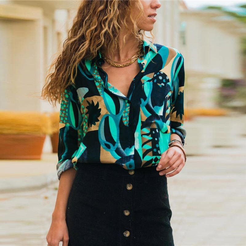 Blusa Estampada Para Mujer Camisetas Sueltas Con Cuello Redo Blusa Estampada Para Mujer Camisetas Sueltas Con Cuello Redo
