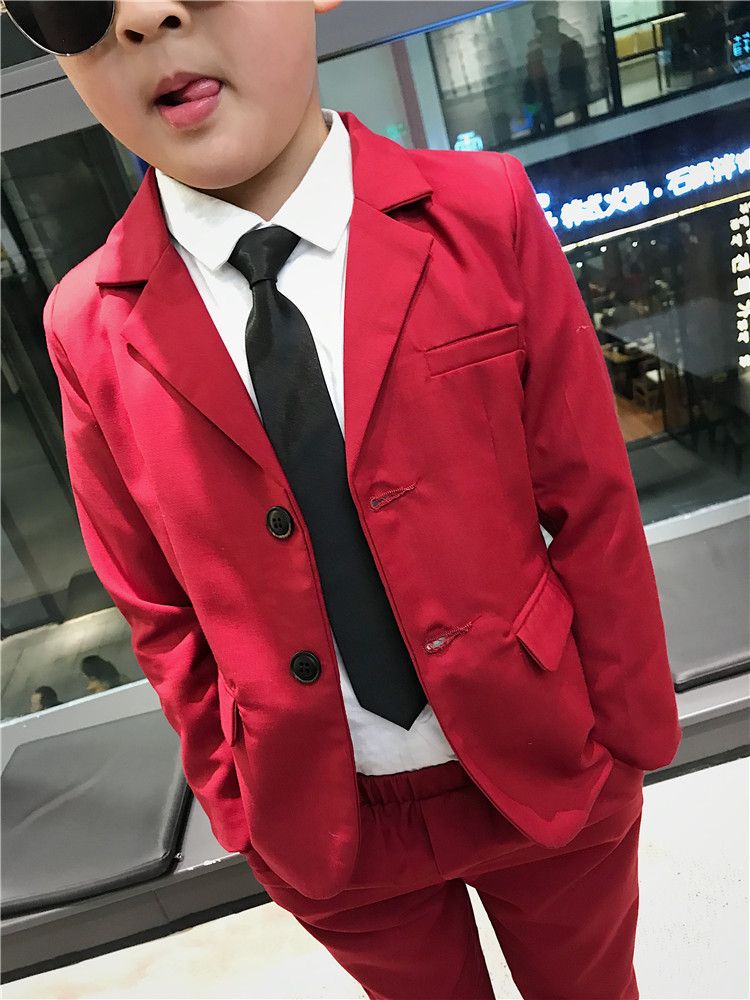 Compra Boy Khaki Negro Rojo Traje Azul Ropa De Boda Abrigo + Pantalones  Niños Traje De La Etapa Rendimiento Anfitrión Muestra Trajes De Niño Tamaño  90 140 Barato | Entrega Rápida Y Calidad | Es.Dhgate