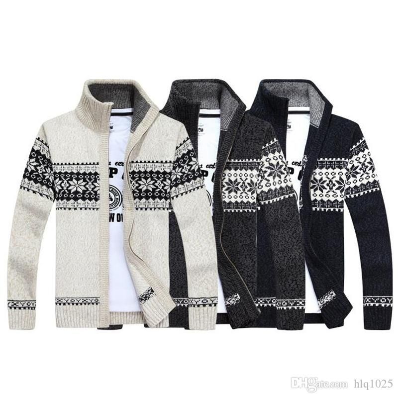 2020 Christmas Sweater Winter Fashion Pullover Snowflake Pattern Men s Leisure Cardigan Fashion Collar Male Thickening Wool Jacket From Yangbin004, 2020 Christmas Sweater Winter Fashion Pullover Snowflake Pattern Men s Leisure Cardigan Fashion Collar Male Thickening Wool Jacket From Yangbin004,