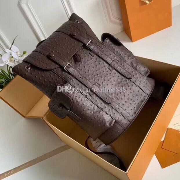 ostrich skin backpack