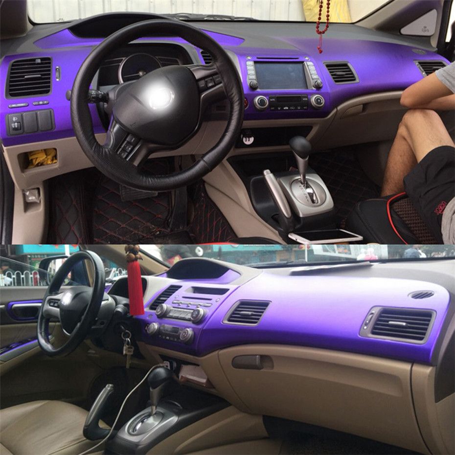 For Honda Civic 2005-2011 Kendinden yapışkanlı Araba Etiketler 3D 5D Karbon Elyaf Vinil Araç çıkartmaları ve Çıkartmaları Araç Şekillendirici Aksesuarları