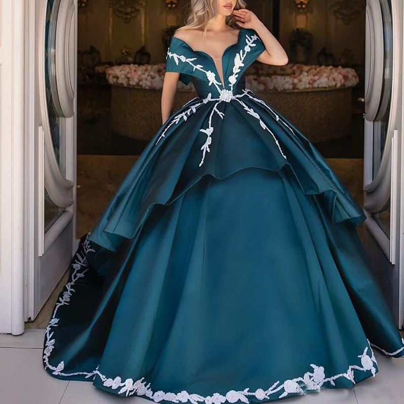 teal sweet 16 dresses