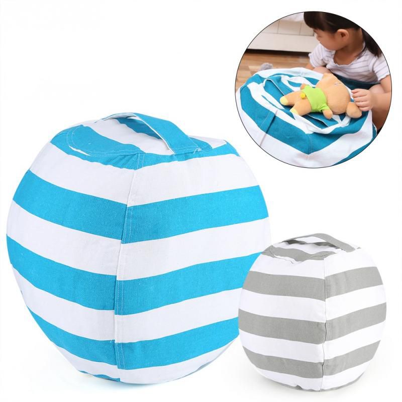 Stuffed Animal Storage Bean Bag Chair Portable Kids Toy Storage Bag And  Play Mat Home Furniture and Accessories GT90