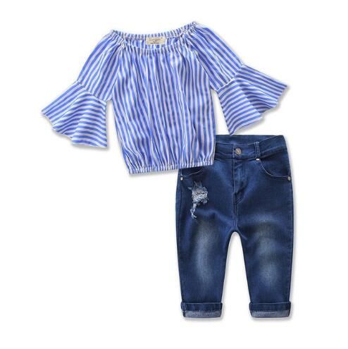 conjunto de roupa jeans