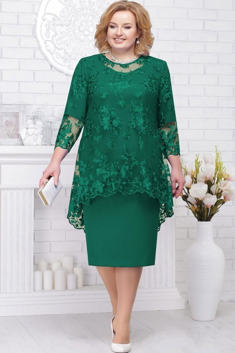 plus size long sleeve green dress