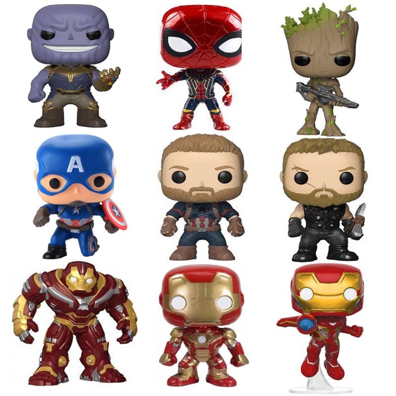 funko pop spiderman iron man