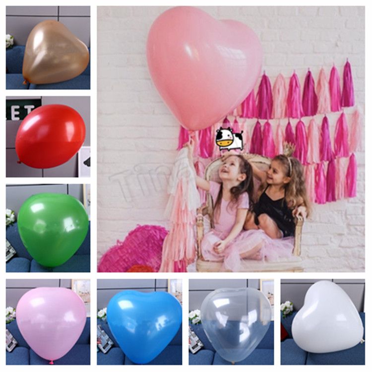 36 Inch Heart Shaped Latex Balloon Love Balloon Giant Ball Wedding